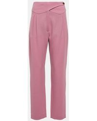 Blazé Milano - High-Rise-Hose Cool & Easy aus Wolle - Lyst