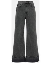 Veronica Beard - Taylor High-Rise Wide-Leg Jeans - Lyst