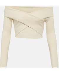 Jonathan Simkhai - Aiden Off-Shoulder Knit Top - Lyst