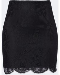 Dolce & Gabbana - Lace Mini Skirt - Lyst