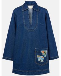 ALÉMAIS - Vestido Corto Speedy De Denim - Lyst