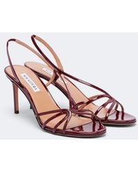 Aquazzura - Talk To Me Patent Leather Slingback Sandals - Lyst