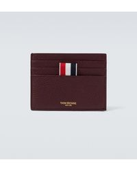Thom Browne - Rwb Stripe Leather Cardholder - Lyst