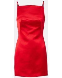 Givenchy - Vestido Corto Sliced De Saten De Seda - Lyst