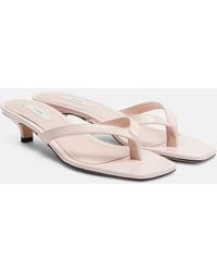 TOTEME - Leather Thong Sandals - Lyst
