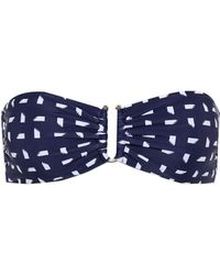 Self-Portrait Bandeau-Bikini-Oberteil - Blau