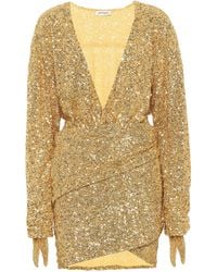 The Attico Sequined Dress - Metallic
