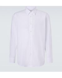 Saint Laurent - Cassandre Cotton-Blend Poplin Shirt - Lyst