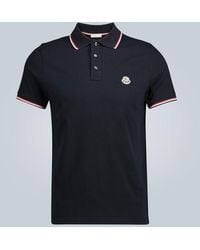Moncler - Short-Sleeved Polo Shirt With Logo - Lyst