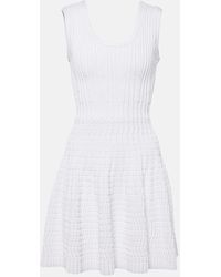 Alaïa - Pointelle Minidress - Lyst