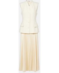 Jonathan Simkhai - Georgina' Long Dress With Sleeveless Vest - Lyst