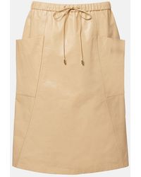 Alaïa - Leather Pencil Skirt - Lyst