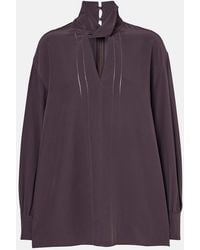 JOSEPH - Rivoli Silk Crepe De Chine Blouse - Lyst