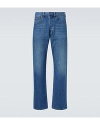 Valentino - Mid-Rise Straight Jeans - Lyst