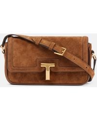 Tom Ford - Wallis Mini Suede Crossbody Bag - Lyst
