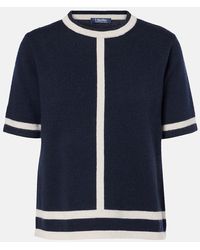 Max Mara - Top Usuale Aus Wolle Und Kaschmir - Lyst