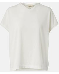 KHAITE - Devra Cotton-Blend Top - Lyst