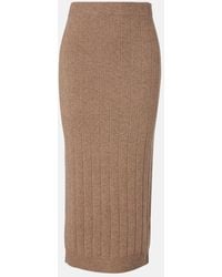 Max Mara - Sante Cashmere Midi Skirt - Lyst