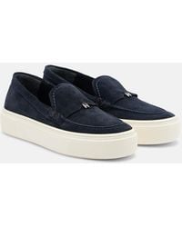 Hogan - H705 Suede Slip-On Shoes - Lyst