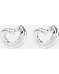 Bottega Veneta - Sterling Hoop Earrings - Lyst