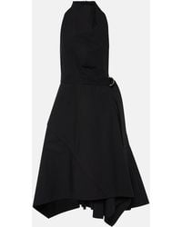 Proenza Schouler - Yoko Cotton-Blend Poplin Wrap Dress - Lyst