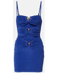 Christopher Esber - Cutout Cotton-Blend Terry Minidress - Lyst