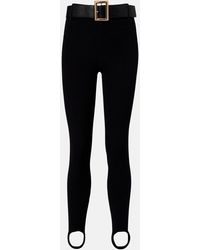 Self-Portrait - Leggings Con Estribos Y Cinturon - Lyst