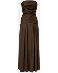 Faithfull the Brand - Hedy Draped Linen Maxi Dress - Lyst