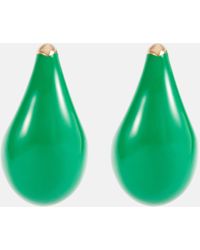 Bottega Veneta Vergoldete Ohrringe Drop aus Sterlingsilber - Grün