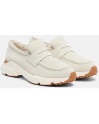 Tod's - Sport Run Suede Loafers - Lyst