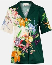 ALÉMAIS - Aggie Floral Linen-Blend Shirt - Lyst