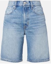 SLVRLAKE Denim - High-Rise Denim Bermuda Shorts - Lyst