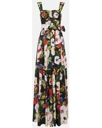 Dolce & Gabbana - Robe aus Baumwolle - Lyst
