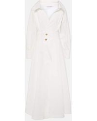 Altuzarra - Midikleid Isabela Aus Einem Baumwollgemisch - Lyst