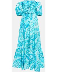 Etro - Paisley-print Off-shoulder Maxi Dress - Lyst