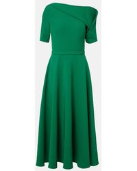 Safiyaa - Stephanie Draped Crepe Cocktail Dress - Lyst