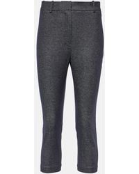 Magda Butrym - High-Rise-Hose Aus Wolle Und Baumwolle - Lyst