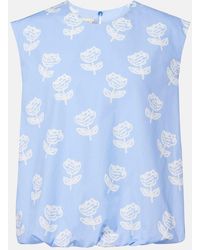 Marni - Top De Algodon Floral - Lyst