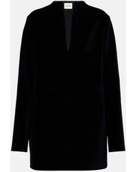 KHAITE - Minikleid Aleena Aus Samt - Lyst