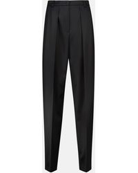 Magda Butrym - High-rise Tapered Wool Pants - Lyst