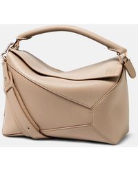 Loewe - Puzzle Edge Medium Leather Top-Handle Bag - Lyst