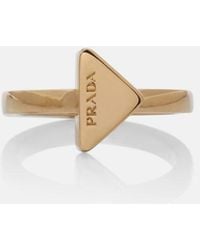 Prada - Logo Ring - Lyst