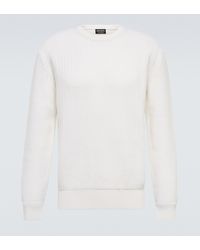 Herren Bekleidung Pullover und Strickware V-Ausschnitt Pullover Z Zegna Andere materialien sweater in Weiß für Herren 