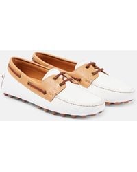 Tod's - Gommino Bubble Leather Driving Shoes - Lyst
