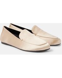 KHAITE - Monroe Satin Loafers - Lyst