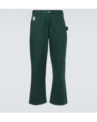 Bode - Knolly Brook Cotton Twill Straight Pants - Lyst