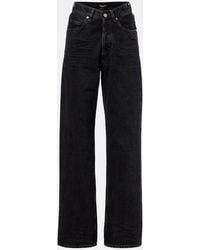 Saint Laurent - V-Waist Wide-Leg Jeans - Lyst