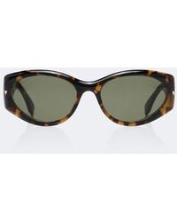 Fendi - Screen Oval Sunglasses - Lyst