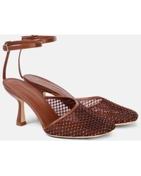 Christopher Esber - Minette Crystal-Embellished Mesh Pumps - Lyst
