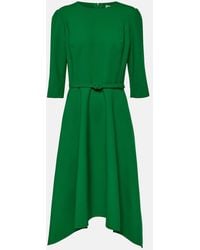 Oscar de la Renta - Wool-Blend Midi Dress - Lyst
